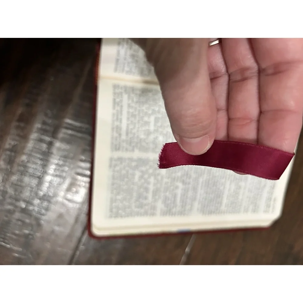 1975 Holy Bible KJV Open Bible Edition James Robison Senders Red Leather